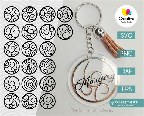 Keychain Template Svg Free